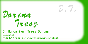 dorina tresz business card